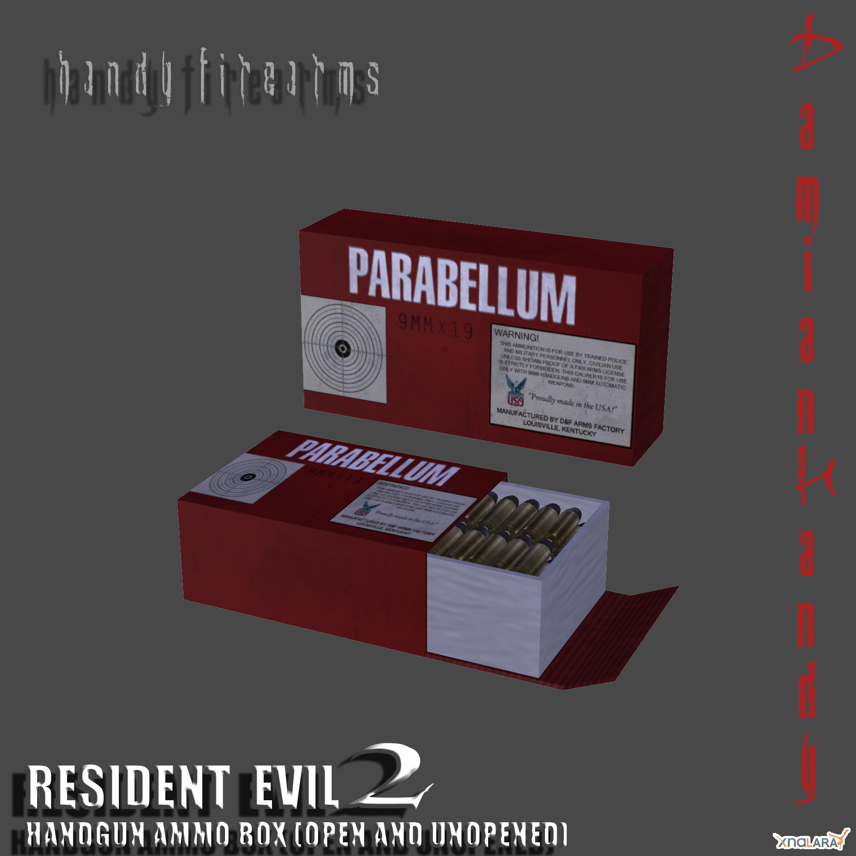 Resident Evil 2 and 3 Handgun Ammo Box by DamianHandy on DeviantArt