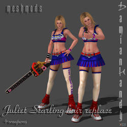 Juliet Starling Hair Replace + Weapons accessories