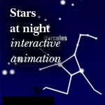 Stars at night - animation