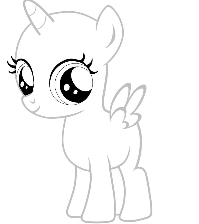 Alicorn Filly Base