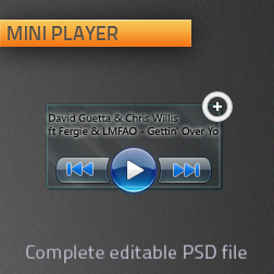 Mini Player .PSD by yankoa on DeviantArt