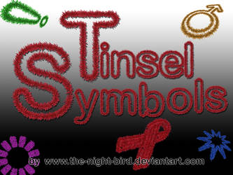 TINSEL SYMBOLS PNG's