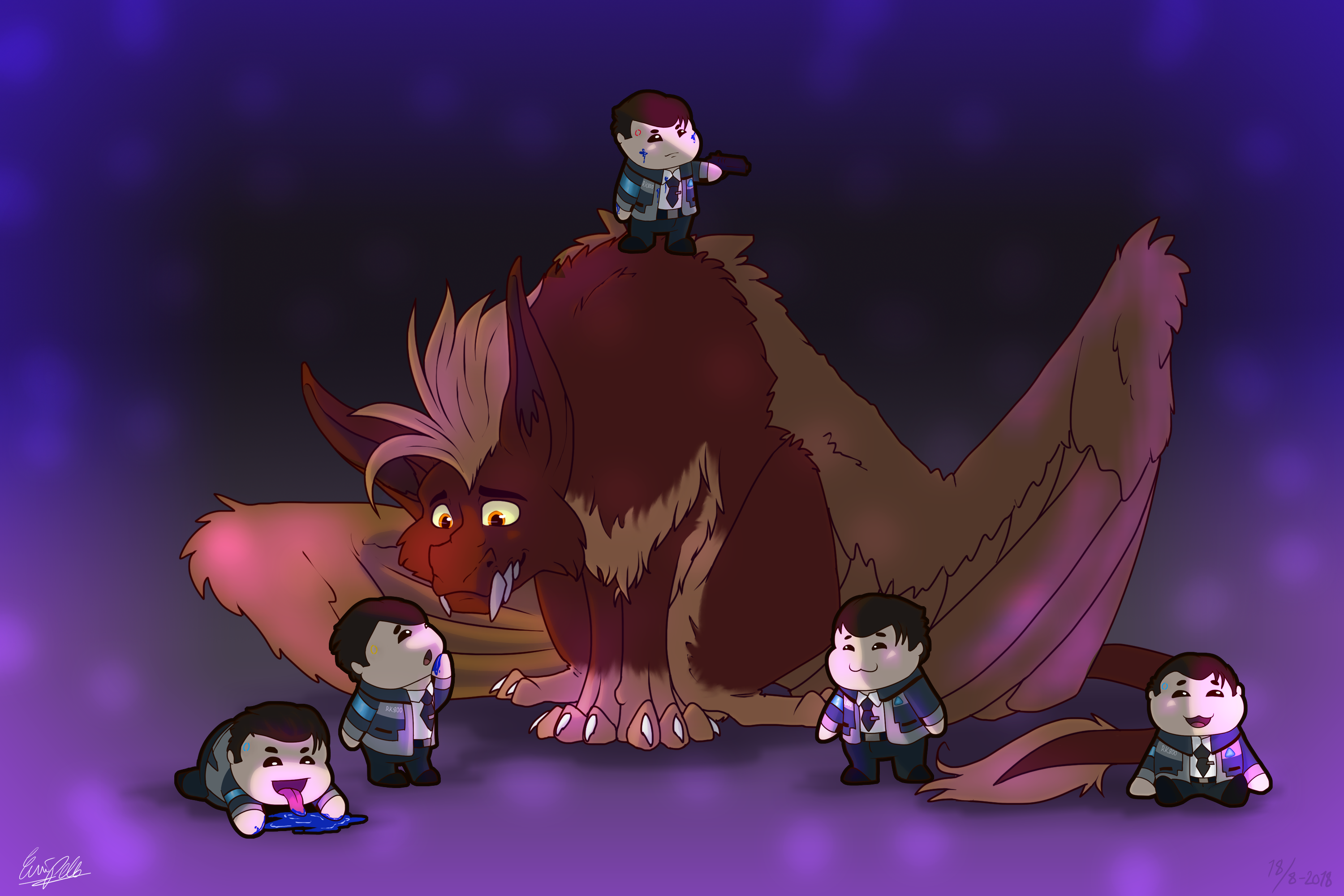 Shiro and a lot of Connor