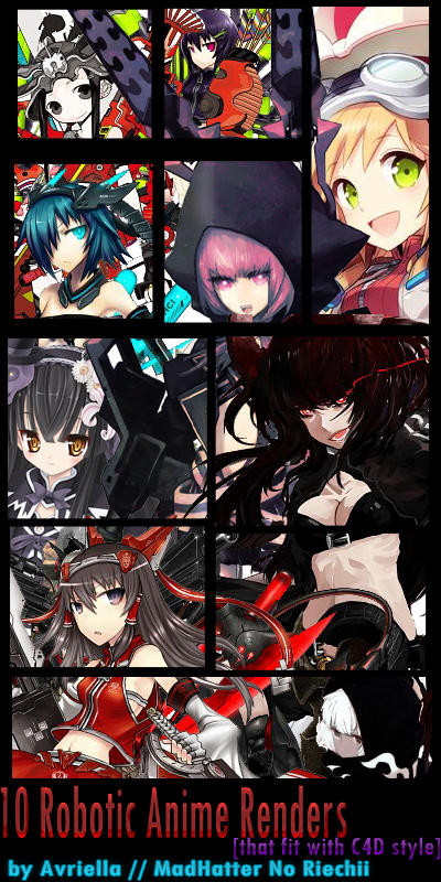 10 Robotic Anime Renders That Fit With C4d Style By Avriella On