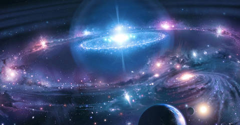 The Grand Universe - painting process - 2001