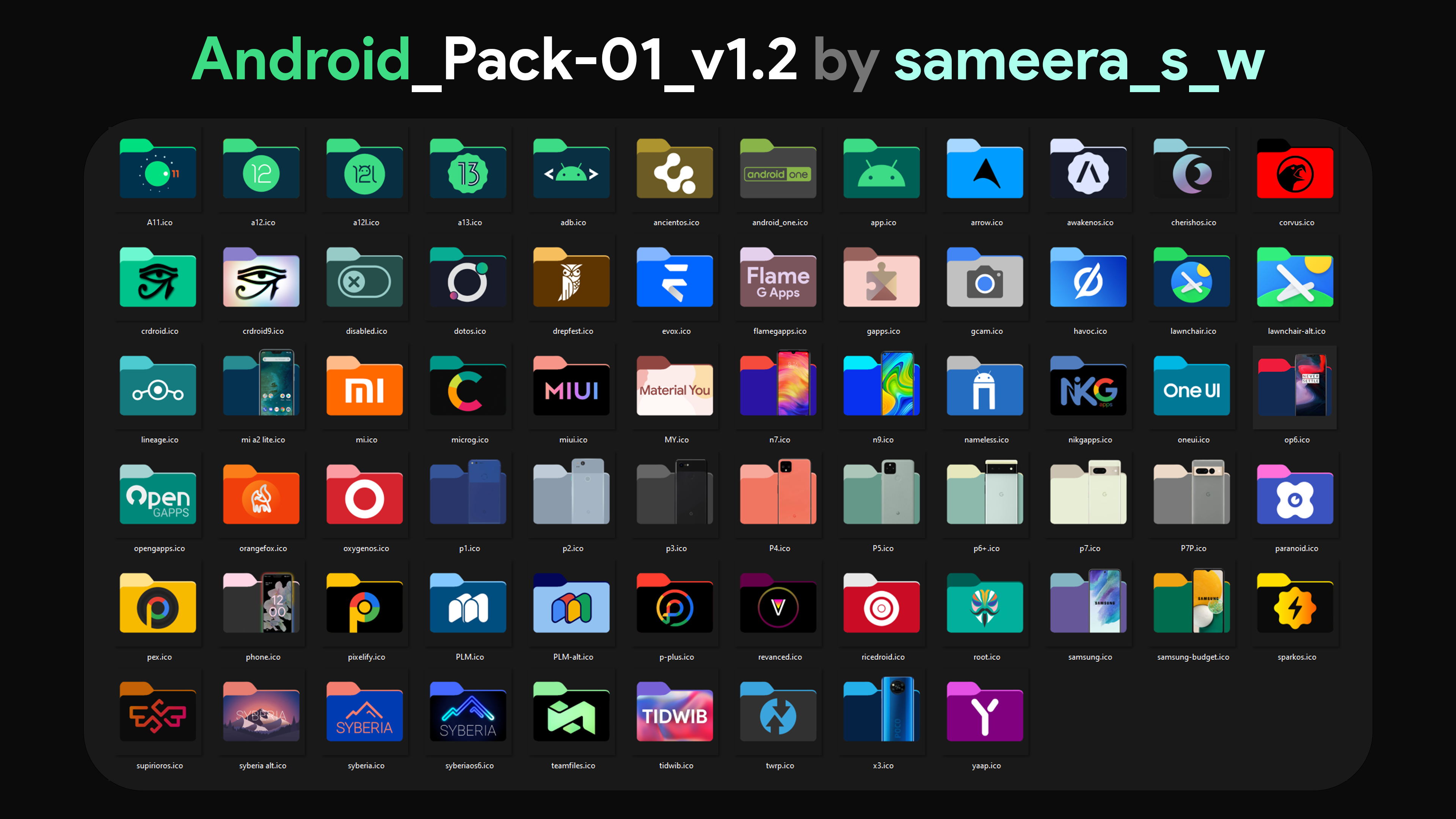 Android Windows Icon Pack By 54M33R4 On DeviantArt