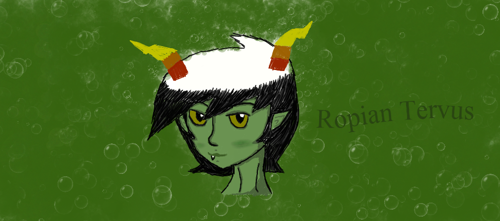 Tablet Headshot of my Matesprit's Fantroll Ropian