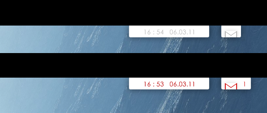 Simply Gmail + Clock by wiatrP1