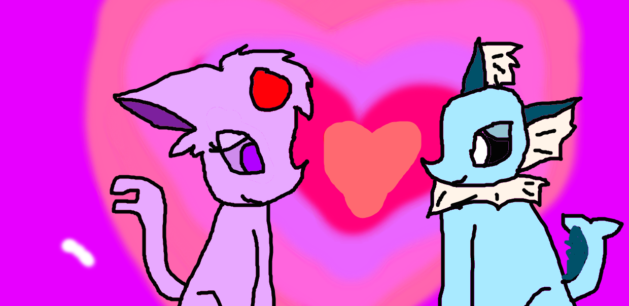 espeon x vaporeon by eevechue on DeviantArt
