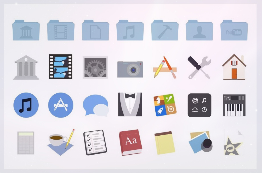 OSX Flat icons