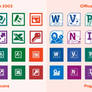 Office Flat Icons (2003, 2010, 2013)