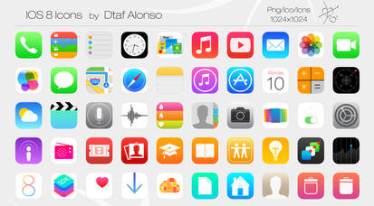 iOS 8 Icons