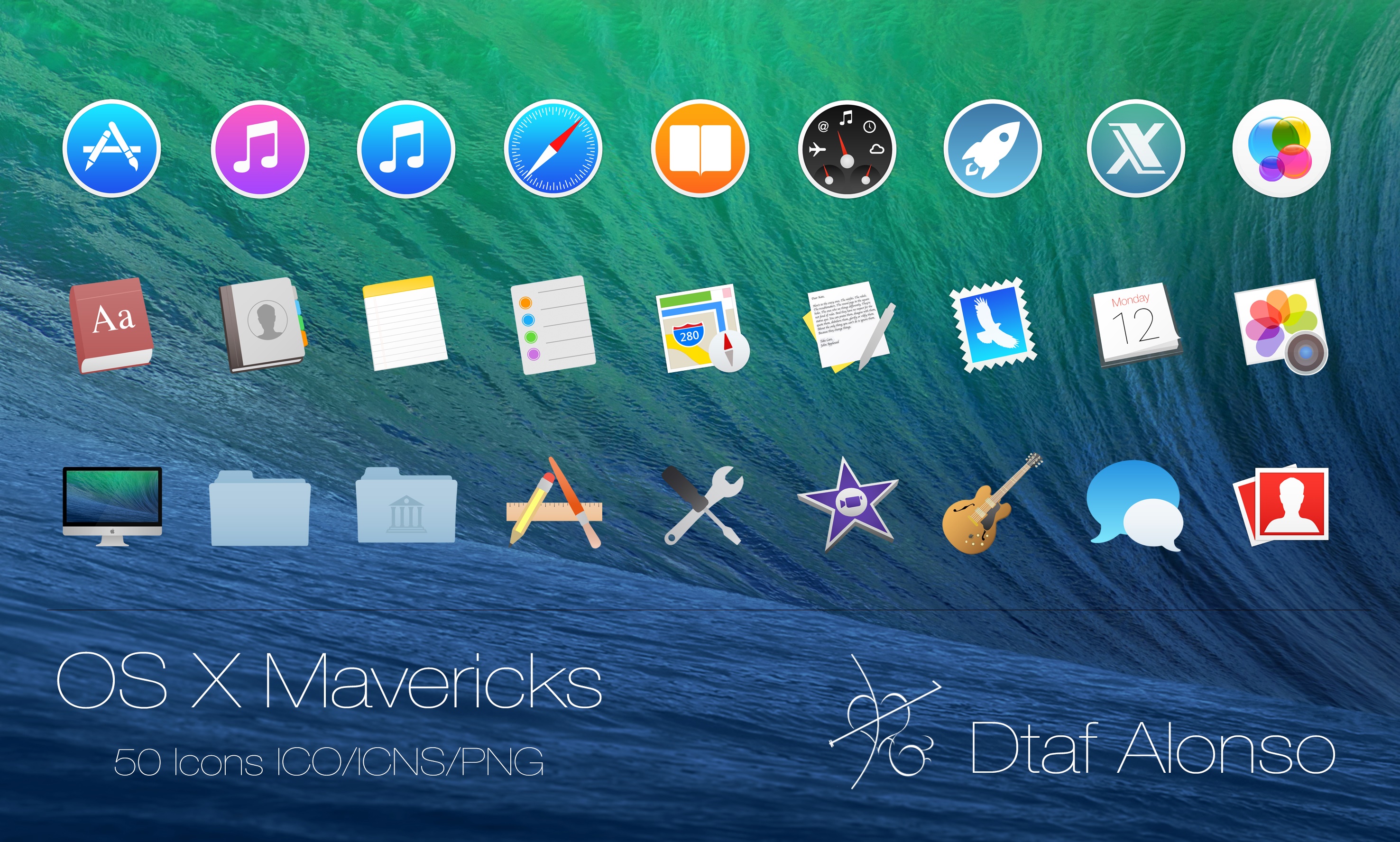 OS X Mavericks icons