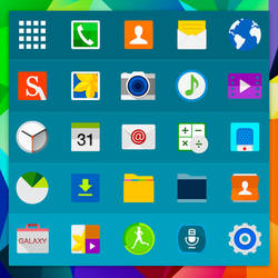 Galaxy S5 Material Icons by EatosDesign