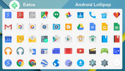 Android Lollipop Icons by dtafalonso