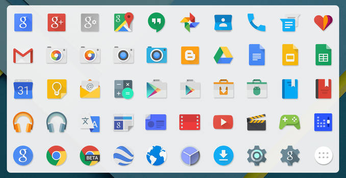 Android Lollipop Icons