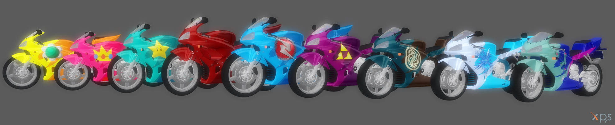 Textured Honda Motorcycle Pack