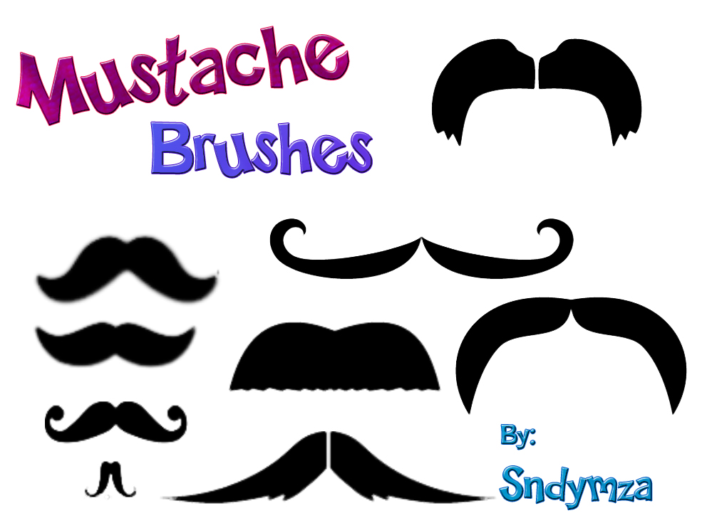 mustache brushes