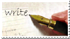 Write. -stamp by Rivana