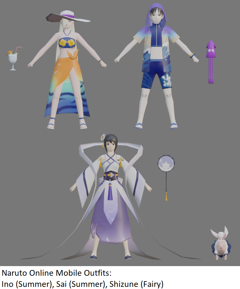 Naruto Online Mobile - More costumes by ChakraWarrior2012 on DeviantArt