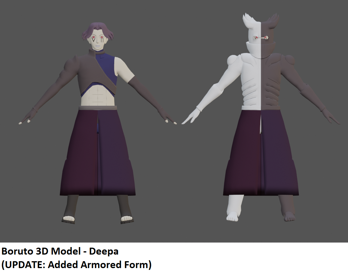 Sarada Uchiha - Boruto 3D model rigged