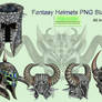 Fantasy Helmets PNG Stock Pack