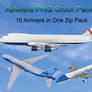 Airliners PNG Stock Pack