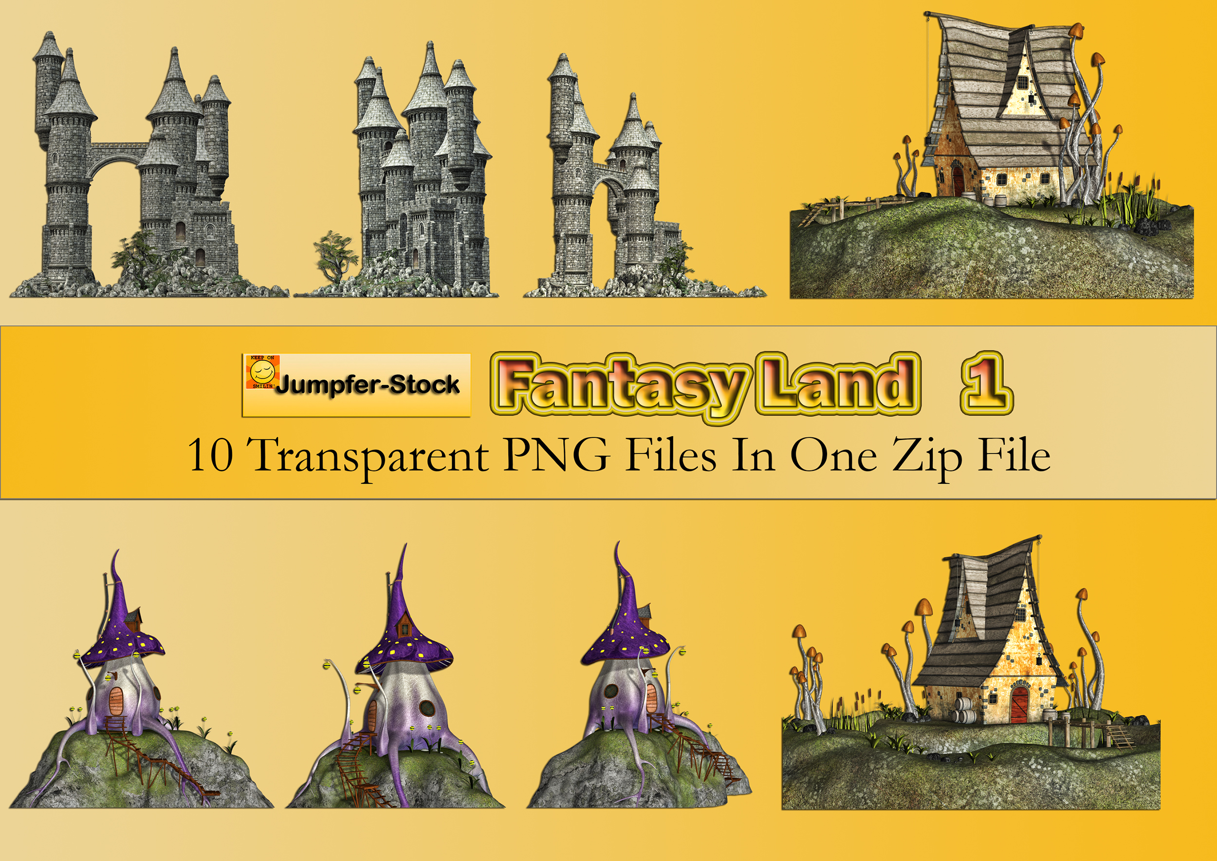 Fantasy Land PNG Stock Pack