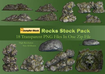 Rocks PNG Stock Pack