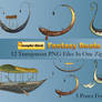 Fantasy Boats PNG Stock Pack