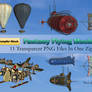 Fantasy Flying Machines PNG Stock Pack 2