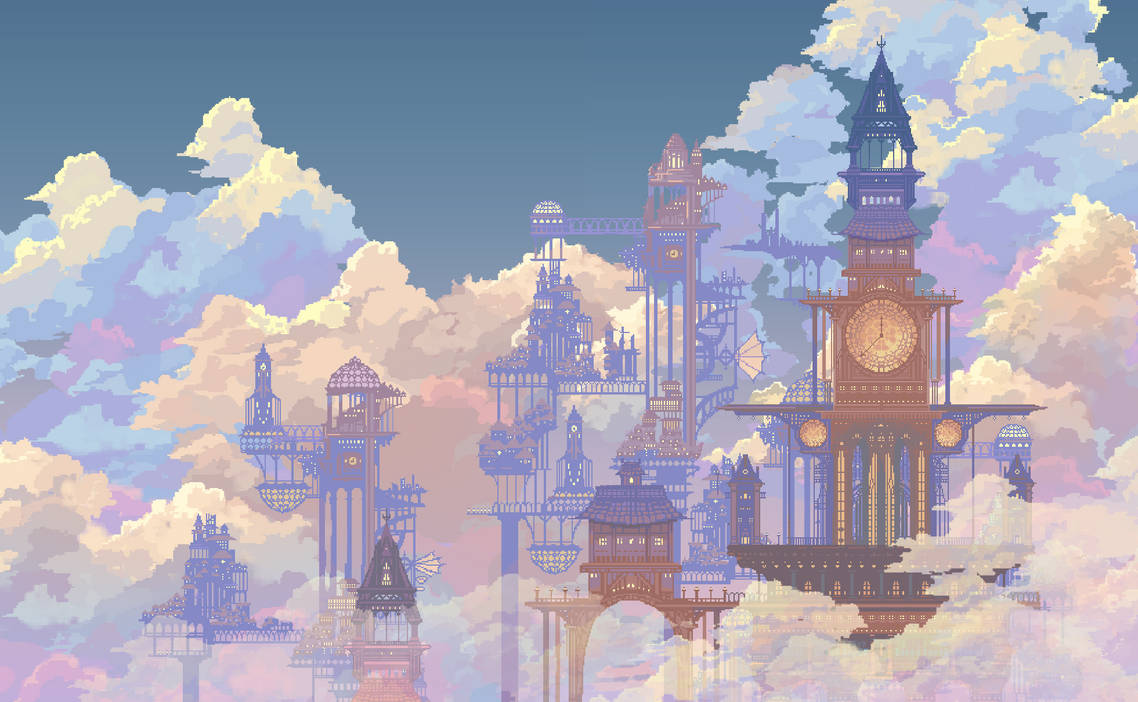 City above the clouds by Faesu on DeviantArt