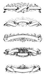 Floral Banner Shape by eurochronix