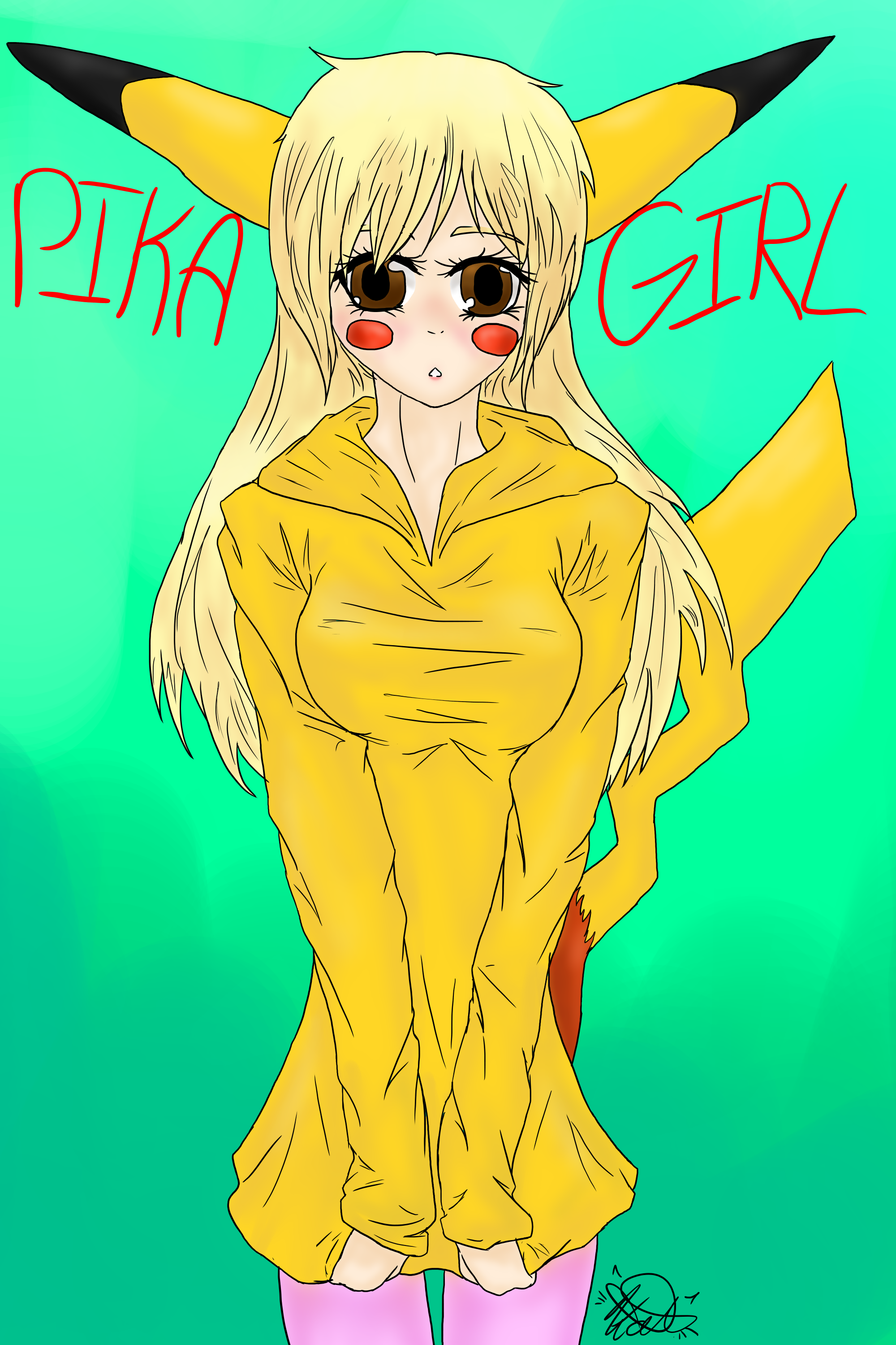 Pika Girl by FiireKat on DeviantArt