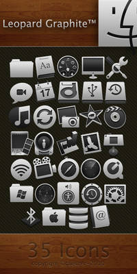 Leopard Graphite Icon Pack