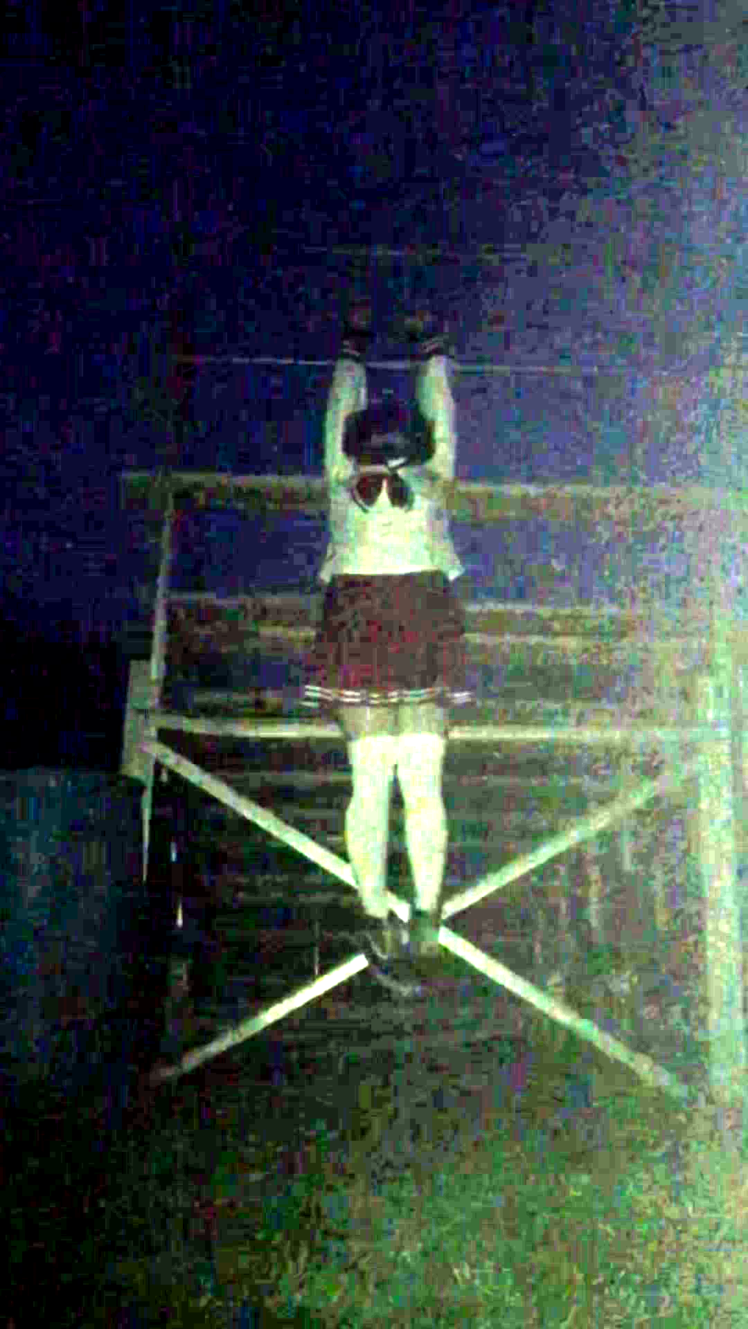 Dangling in the bleachers brightened by BlkChameleon on DeviantArt