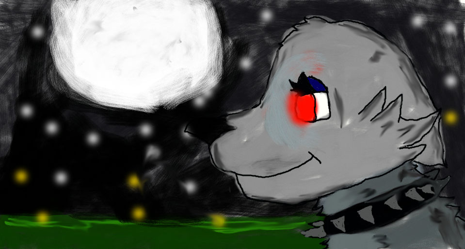 Wolf in the night by MangleXXX on DeviantArt