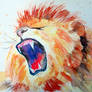 Lion's roaring
