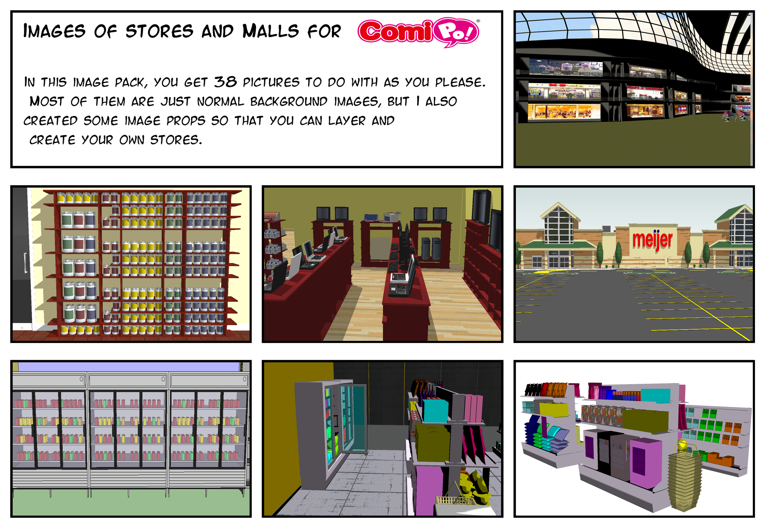 Stores and Malls for Comipo