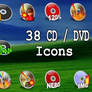 38 new CD DVD Icons