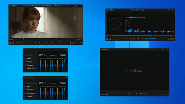 Modern W10 Skin for PotPlayer ITA-ENG