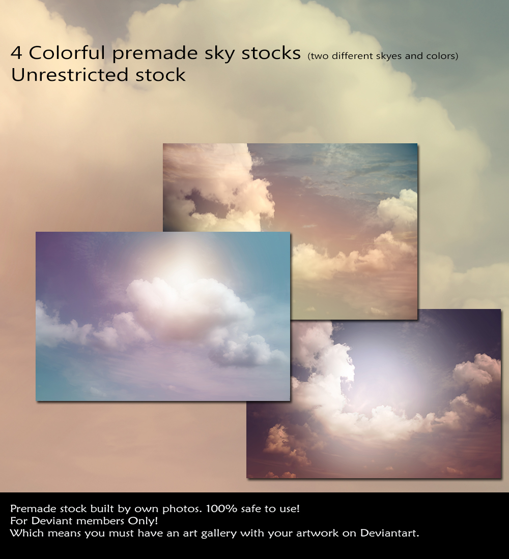 Colorful Sky Stock by cindysart-stock