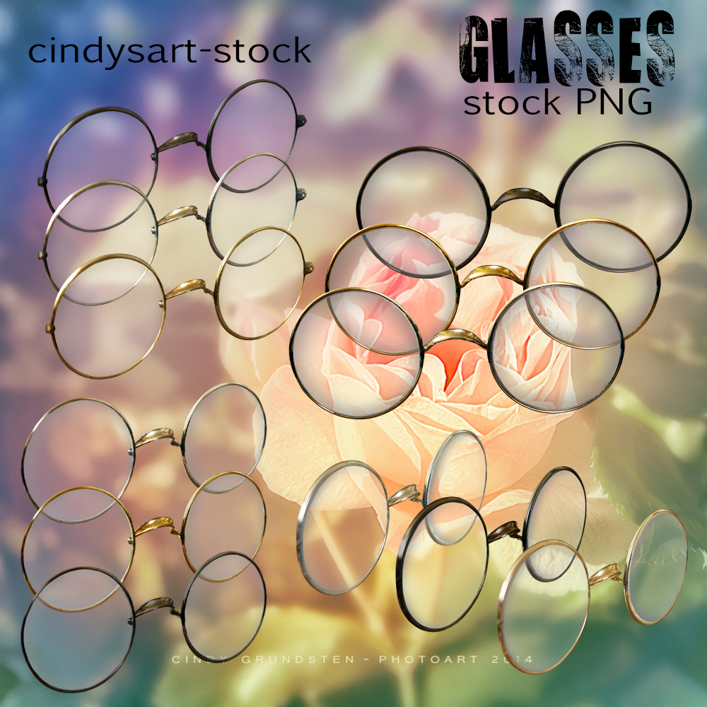 Old eye glasses by cindysart-stock