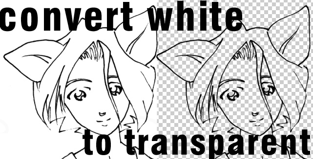 Convert white to transparent