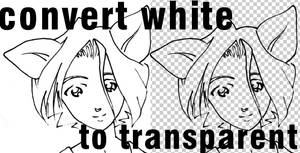Convert white to transparent