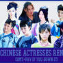 Chinese Actresses Render Pack