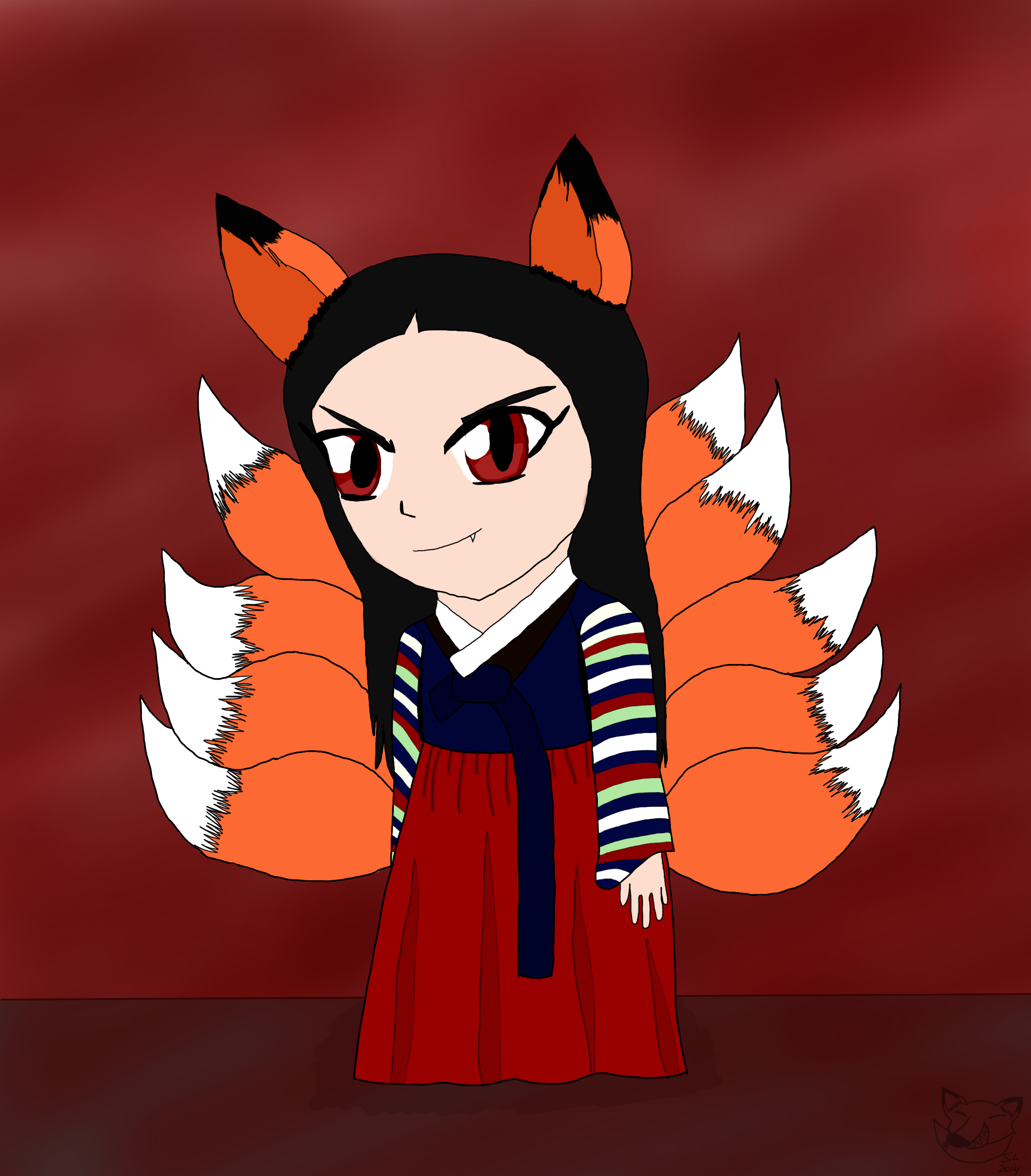 pics Nine Tailed Fox Scp 953 scp 953 kumiho chibi by foxgirlavatar.