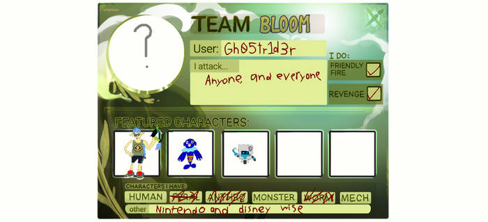 ArtFight - Team Bloom ID