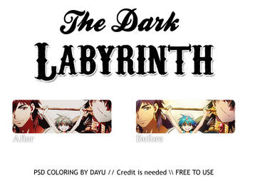 The Dark Labyrinth PSD Coloring by Dayu