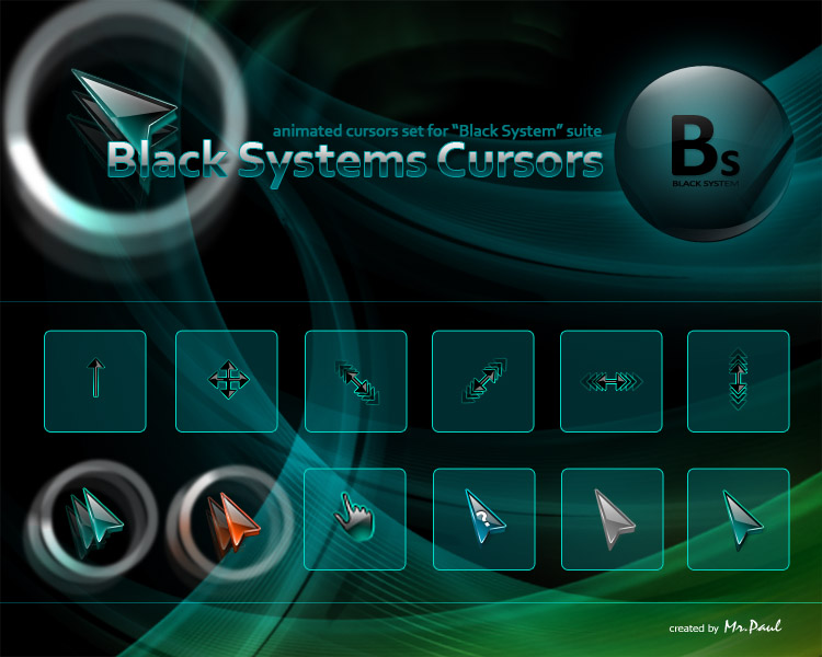 Black and White System cursors